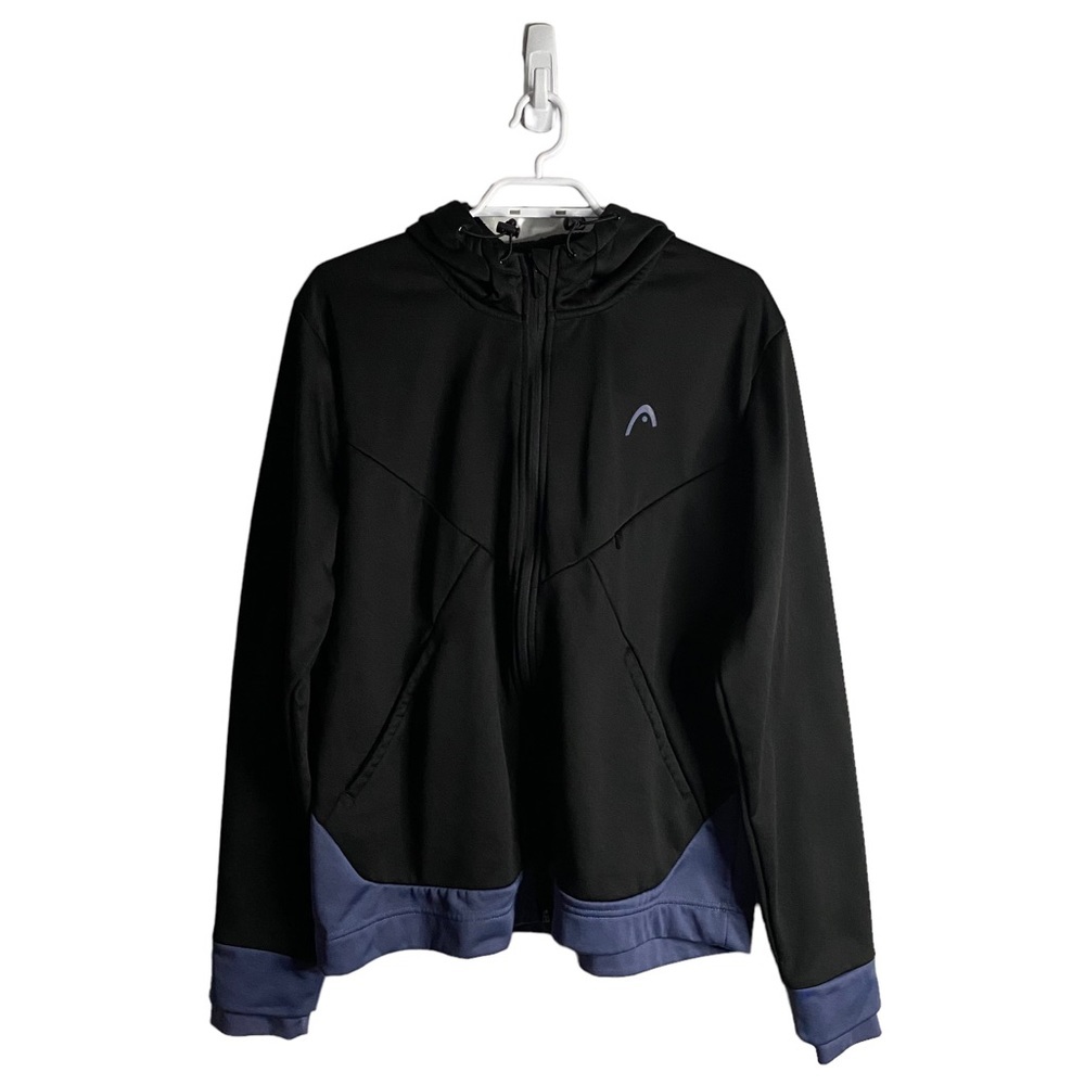 Head Men's Black Power Full Zip Athletic Hood Jacket